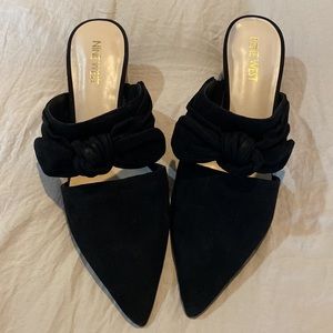 Black Suede Mules - Nine West